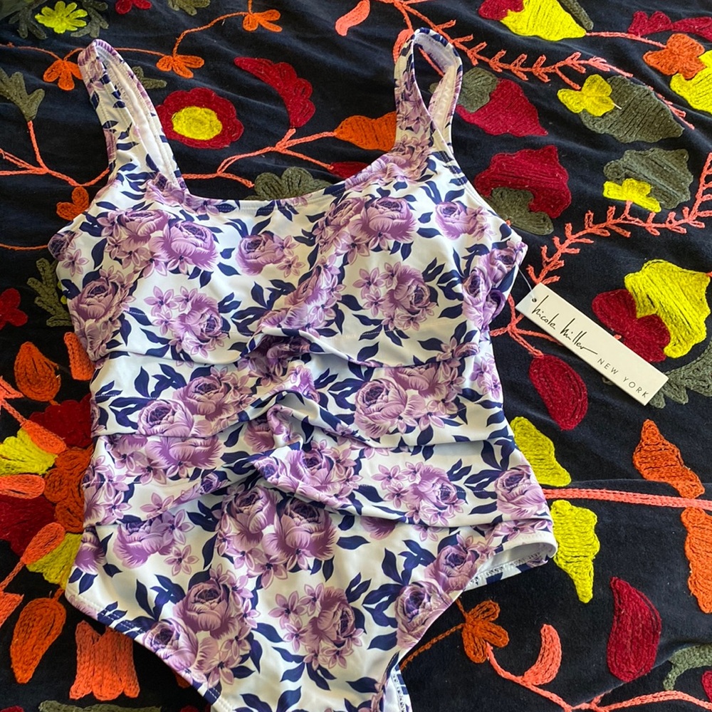 nicole miller, multi, size L, brand new with tags